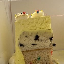Baskin Robbins - Ice cream cake from Baskin Robbin's with cookies and cream ice cream and confetti cake