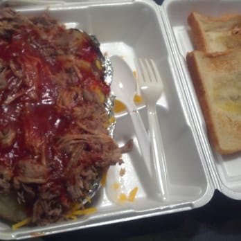 Big Daddy's Real Pit Bar B Que - BBQ pork baked potato. Holy cow! It was amazing. - Barbeque Near Me - Enterprise, Alabama