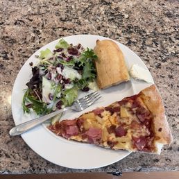 Orchard salad and pizza Orchard salad and pizza