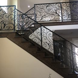 Wrought iron staircase Wrought iron staircase
