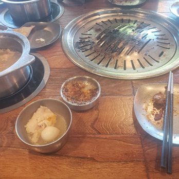 Superhot Hotpot & Korean BBQ - I didn't take the photo of the food by time I took the photo. We were getting full. - Korean Near Me - Mountain View, California Superhot Hotpot & Korean BBQ - I didn't take the photo of the food by time I took the photo. We were getting full. - Korean Near Me - Mountain View, California