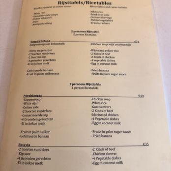 Soenda Kelapa - Menu - Indonesian Near Me - Amsterdam, New Hampshire