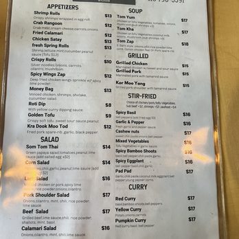 Louder Restaurant - Menu - Thai Near Me - San Francisco, California