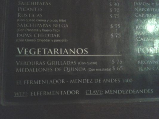 Menu photo 3 El Fermentador Buenos Aires, C