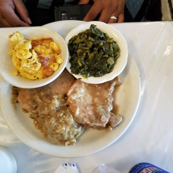 Dan's Soul Food and Cafe - Smothered pork chops, dressing and gravy, greens and Mac and cheese - Bakeries Near Me - Chicago, Illinois