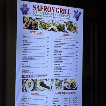 Safron Mediterranean Grill - Menu - Mediterranean Near Me - Miami Beach, Florida