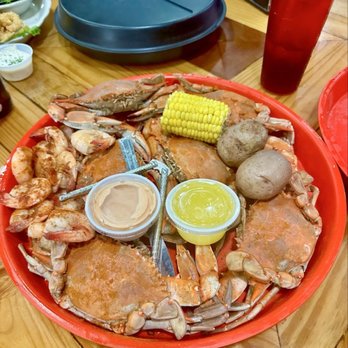 Cajun Claws Seafood Boilers - Six Large Blue Point Crabs and 1/2 Pound Boiled Shrimp this is a good value and soooo delicious - Seafood Near Me - Rayne, Louisiana Cajun Claws Seafood Boilers - Six Large Blue Point Crabs and 1/2 Pound Boiled Shrimp this is a good value and soooo delicious - Seafood Near Me - Rayne, Louisiana