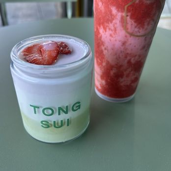 Tong Sui - Coco Strawberry drink & Strawberry Matcha Pudding - Desserts Near Me - Milpitas, California Tong Sui - Coco Strawberry drink & Strawberry Matcha Pudding - Desserts Near Me - Milpitas, California