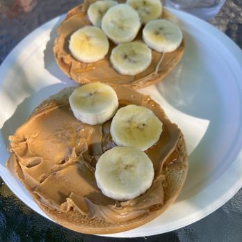 Leilani's Cafe - Keiki bagel (kid got to the bananas before I could take a pic) - Breakfast & Brunch Near Me - San Diego, California