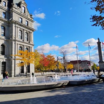 Vieux-Montréal - The fountain next to City Hall - Local Flavor Near Me Vieux-Montréal - The fountain next to City Hall - Local Flavor Near Me