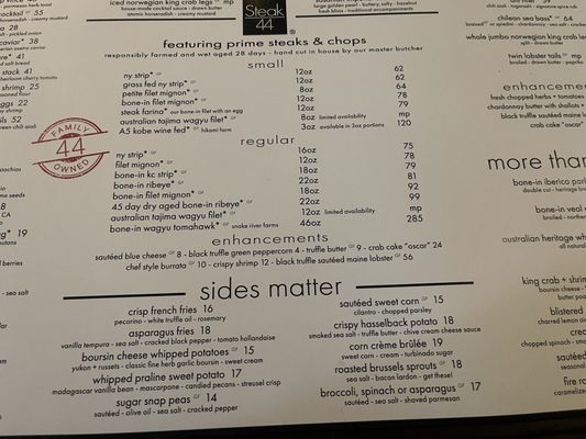 Menu photo 6 Steak 44 Phoenix, AZ
