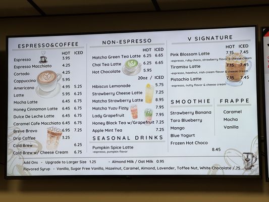 Menu photo 6 Cafe V Annandale, VA