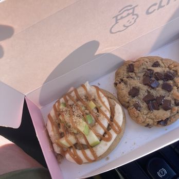 Crumbl - Dartmouth - Caramel apple cookie and traditional chocolate chip. - Bakeries Near Me - Dartmouth, Massachusetts Crumbl - Dartmouth - Caramel apple cookie and traditional chocolate chip. - Bakeries Near Me - Dartmouth, Massachusetts