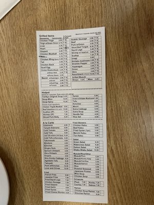 Menu photo 1 Torikyu Honolulu, HI