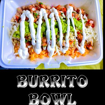 Tacos El Tekis - burrito bowl with white sauce - Food Trucks Near Me - Portland, Oregon Tacos El Tekis - burrito bowl with white sauce - Food Trucks Near Me - Portland, Oregon