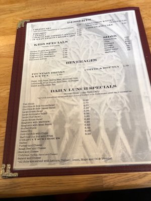 Menu photo 6 Del Vecchios Norfolk, VA