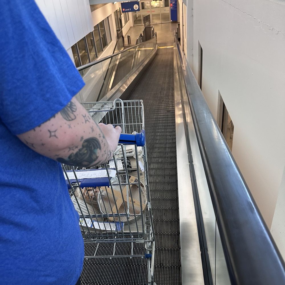 IKEA - The ESCALATOR for carts (no stairs)... be careful - Furniture Stores Near Me - Atlanta, Georgia IKEA - The ESCALATOR for carts (no stairs)... be careful - Furniture Stores Near Me - Atlanta, Georgia