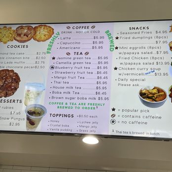 Cafe Sweets - Menu - Coffee & Tea Near Me - Arcadia, California