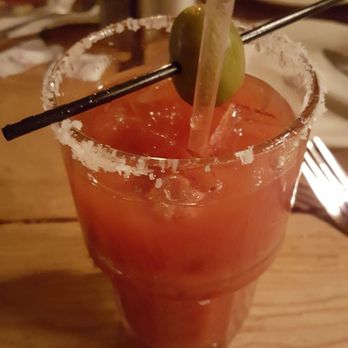 Reata Restaurant  - Bloody Mary thumbs up! - New American Near Me - Alpine, Texas
