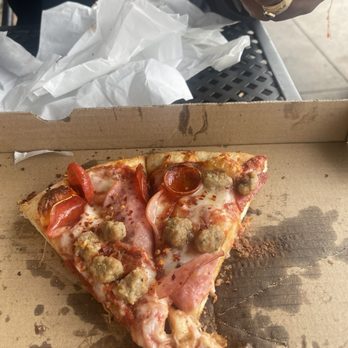 Scratch Pizza - What's left of our meat pizza - Pizza Near Me - Norco, California