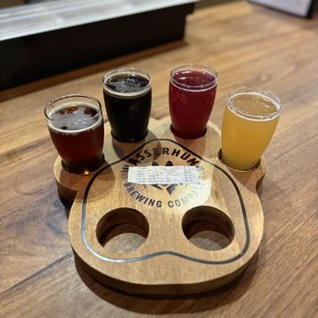 Wasserhund Brewing Company - "Aaron's favorite" flight - Pizza Near Me - Chesapeake, Virginia Wasserhund Brewing Company - "Aaron's favorite" flight - Pizza Near Me - Chesapeake, Virginia