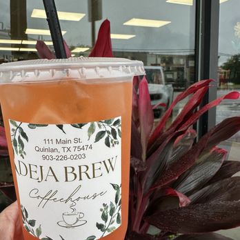 Deja Brew Coffee Shop - Summertime refreshing drink - Coffee & Tea Near Me - Quinlan, Texas Deja Brew Coffee Shop - Summertime refreshing drink - Coffee & Tea Near Me - Quinlan, Texas