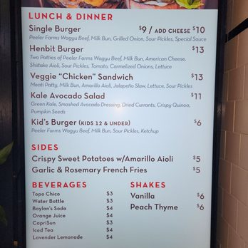 Henbit - Menu - Burgers Near Me - San Antonio, Texas Henbit - Menu - Burgers Near Me - San Antonio, Texas