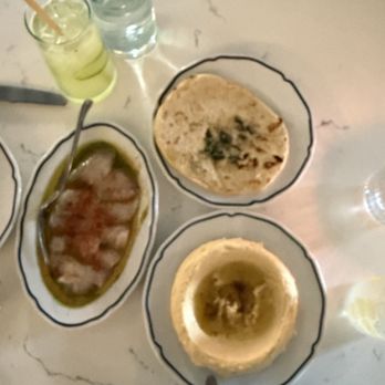 Alisa Wine & Friends - Hummus, pita, sea bass krudo - Greek Near Me - Venice, California Alisa Wine & Friends - Hummus, pita, sea bass krudo - Greek Near Me - Venice, California