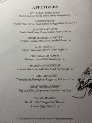 Menu photo 4 Masons Steakhouse Quincy, MA Menu photo 4 Masons Steakhouse Quincy, MA