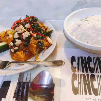 Chin Chin - Crispy duck curry with coconut rice! The rice was so nice that we ordered it twice! - Asian Fusion Near Me - Melbourne, VIC