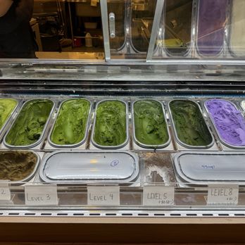 Aoko Matcha - Chinatown - Rainbow of green: different levels of matcha ice cream + hojicha, ube and yuzu - Ice Cream & Frozen Yogurt Near Me - New York, New York Aoko Matcha - Chinatown - Rainbow of green: different levels of matcha ice cream + hojicha, ube and yuzu - Ice Cream & Frozen Yogurt Near Me - New York, New York