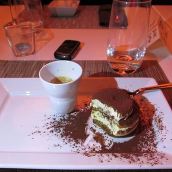 SOCCi - tiramisu with expresso coffee in cup on side, dusted with cocoa - Bars Near Me - Arlington, Virginia SOCCi - tiramisu with expresso coffee in cup on side, dusted with cocoa - Bars Near Me - Arlington, Virginia