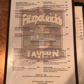 Fitzpatrick's Tavern - Menu Dec 2022 - Beer, Wine & Spirits Near Me - Solvang, California