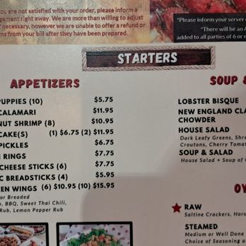 Mr. & Mrs Crab - Menu - Seafood Near Me - Bradenton, Florida