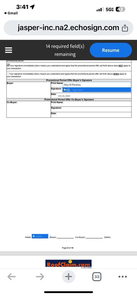 Slide of RoofClaim.com