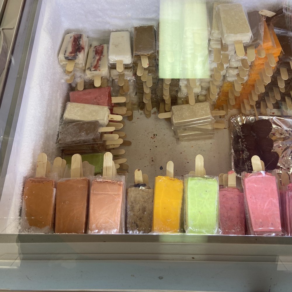Mi Linda Michoacana - The orange one on the bottom is mango, then kiwi - Mexican Near Me - Boise, Idaho