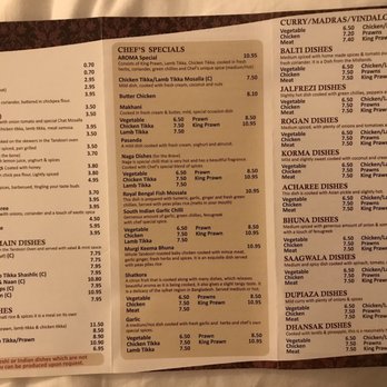 Aroma Indian Restaurant - Here is their take-out menu. It's very similar to their dine-in menu. - Indian Near Me - Bourton-on-the-Water, GLS Aroma Indian Restaurant - Here is their take-out menu. It's very similar to their dine-in menu. - Indian Near Me - Bourton-on-the-Water, GLS
