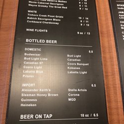Julian's Piano Bar - Drink menu part 2