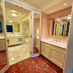 The Grand America Hotel - Bathroom of the executive view 1-king suite - we had such an amazing stay!