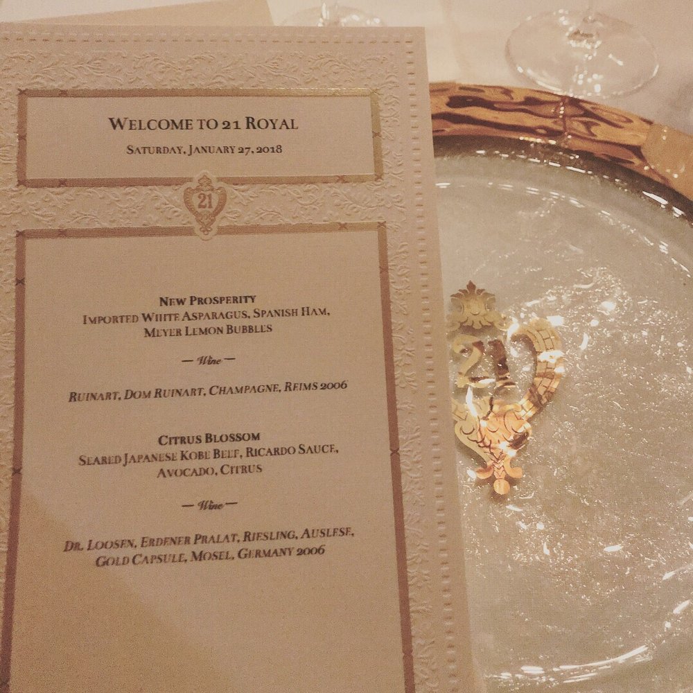 21 Royal - a plate with a menu on it - Venues & Event Spaces Near Me - Anaheim, California 21 Royal - a plate with a menu on it - Venues & Event Spaces Near Me - Anaheim, California