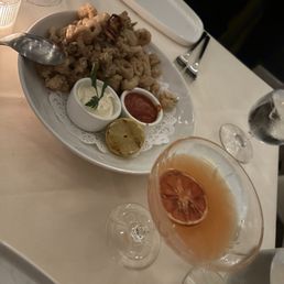 Fried Calamari and paper plane Fried Calamari and paper plane