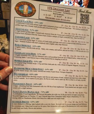 Menu photo 8 Vermont Pub & Brewery Burlington, VT Menu photo 8 Vermont Pub & Brewery Burlington, VT
