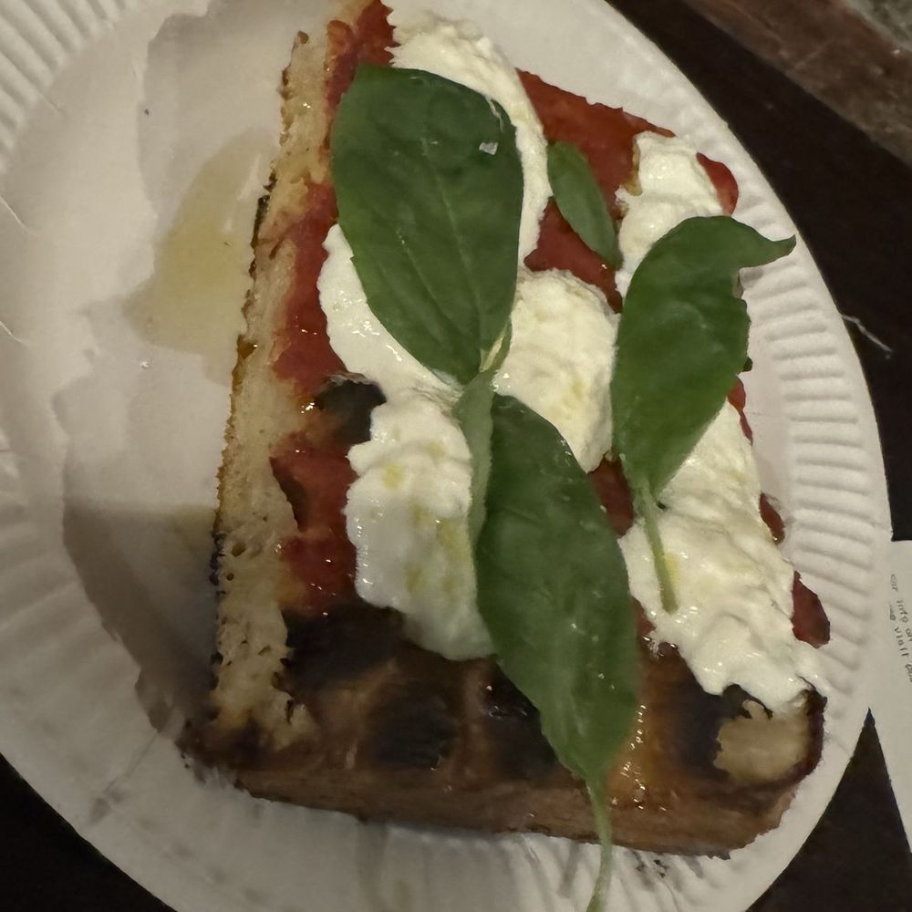 BAMBINO Stephen Street Lwr - Square pizza (€6.5), tomato sauce, burrata, and fresh basil. - Pizza Near Me - Dublin, D BAMBINO Stephen Street Lwr - Square pizza (€6.5), tomato sauce, burrata, and fresh basil. - Pizza Near Me - Dublin, D