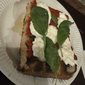 BAMBINO Stephen Street Lwr - Square pizza (€6.5), tomato sauce, burrata, and fresh basil. - Pizza Near Me - Dublin, D