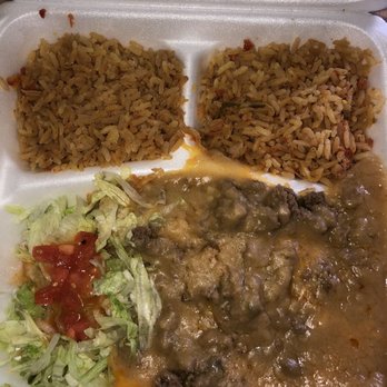 La Azteca Taco House - Lunch Special No. 2-Beef Enchilada's double rice - Mexican Near Me - Flint, Michigan