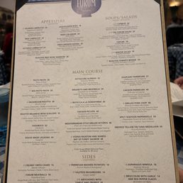 the menu