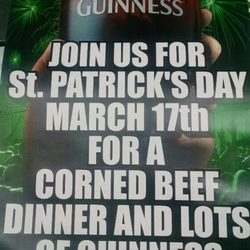 Brookside Bar and Grill - Come join us for St Patrick's day!!