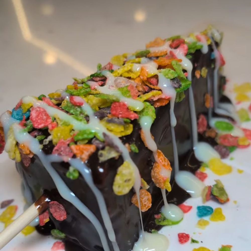 The Dirty Cheesecake - Fruity Pebble Cheesecake - Desserts Near Me - Smithtown, New York The Dirty Cheesecake - Fruity Pebble Cheesecake - Desserts Near Me - Smithtown, New York