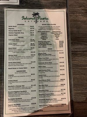 Menu photo 4 Island Pasta Coronado, CA Menu photo 4 Island Pasta Coronado, CA