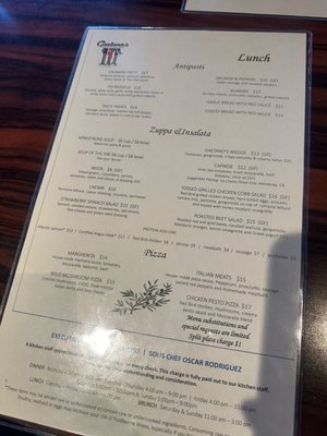 Menu photo 2 Gaetano's Denver, CO